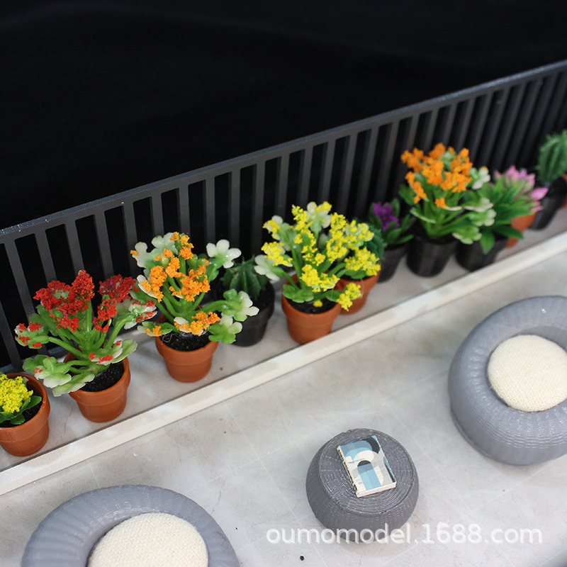 Cactus Mix Pot - Mini Simüle Bitkiler Kaktüs Etli Çiçek